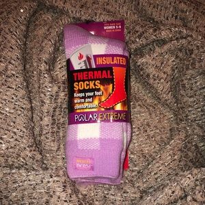 Polar Extreme Women’s Buffalo Plaid thermal socks….NWT!